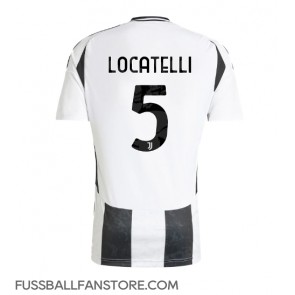 Juventus Manuel Locatelli #5 Replik Heimtrikot 2024-25 Kurzarm